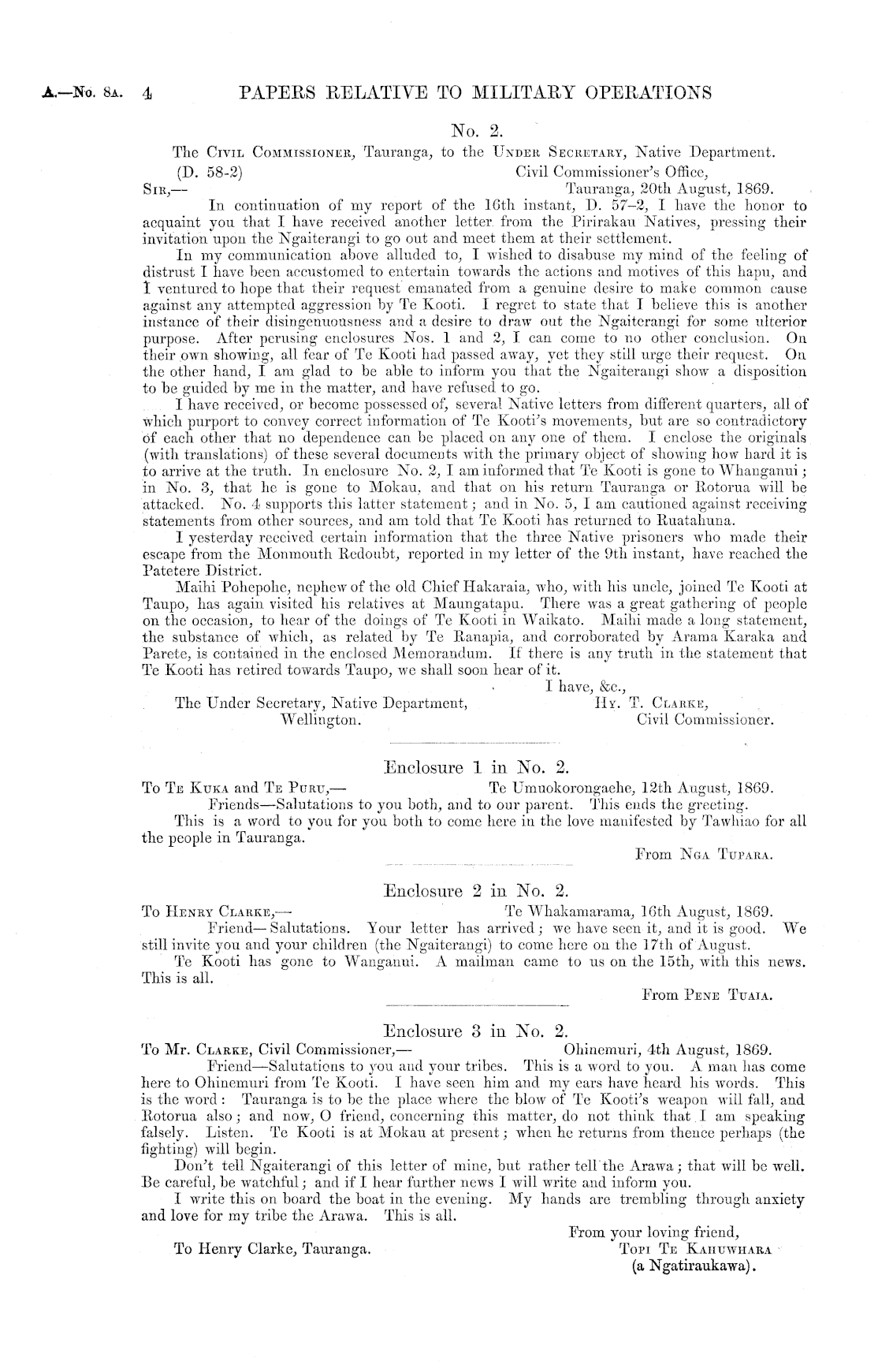 Papers Past | Parliamentary Papers | Appendix to the Journals of the House  of Representatives | 1870 Session I | Page 4