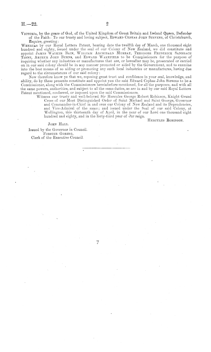 Papers Past, Parliamentary Papers, Appendix to the Journals of the House  of Representatives, 1880 Session I