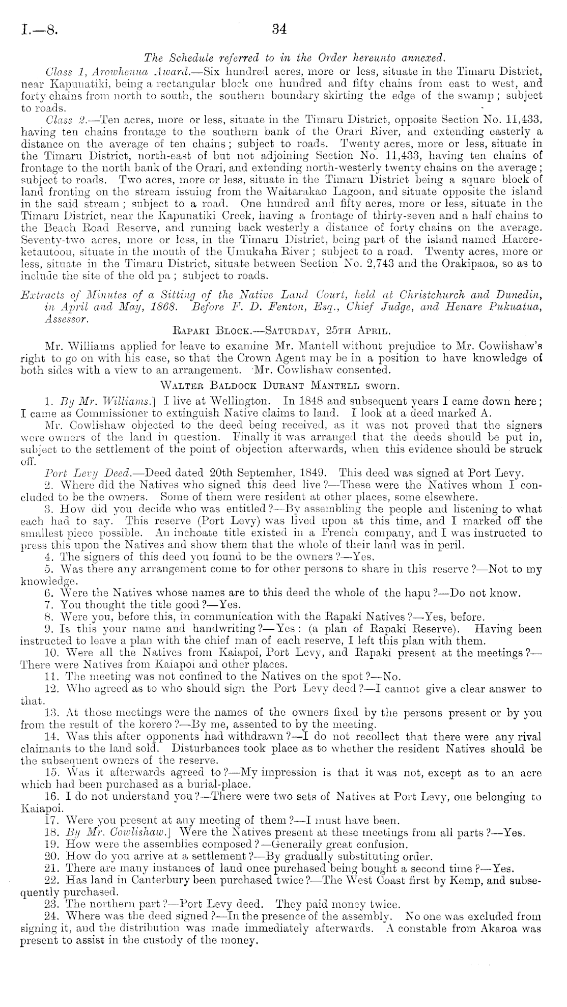 Papers Past, Parliamentary Papers, Appendix to the Journals of the House  of Representatives, 1888 Session I