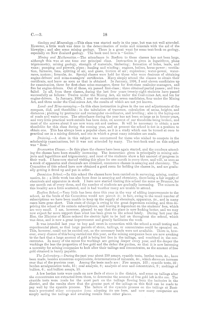 Papers Past, Parliamentary Papers, Appendix to the Journals of the House  of Representatives, 1895 Session I