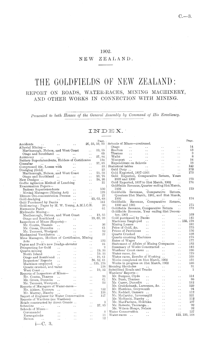 Papers Past Parliamentary Papers Appendix To The Journals Of The House Of Representatives 1902 Session I The Goldfields Of New Zealand Report On Roads