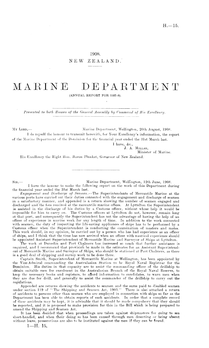 Papers Past | Parliamentary Papers | Appendix to the Journals of