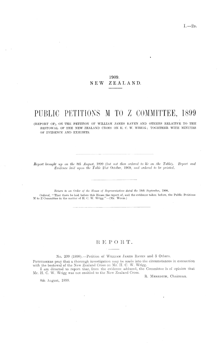 Papers Past, Parliamentary Papers, Appendix to the Journals of the House  of Representatives, 1909 Session II