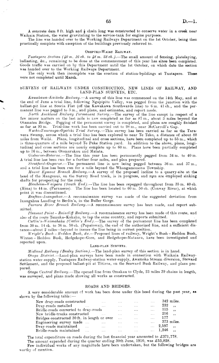 Papers Past Parliamentary Papers Appendix To The Journals Of The House Of Representatives 1910 Session I Public Works Statement By The Hon Roderick