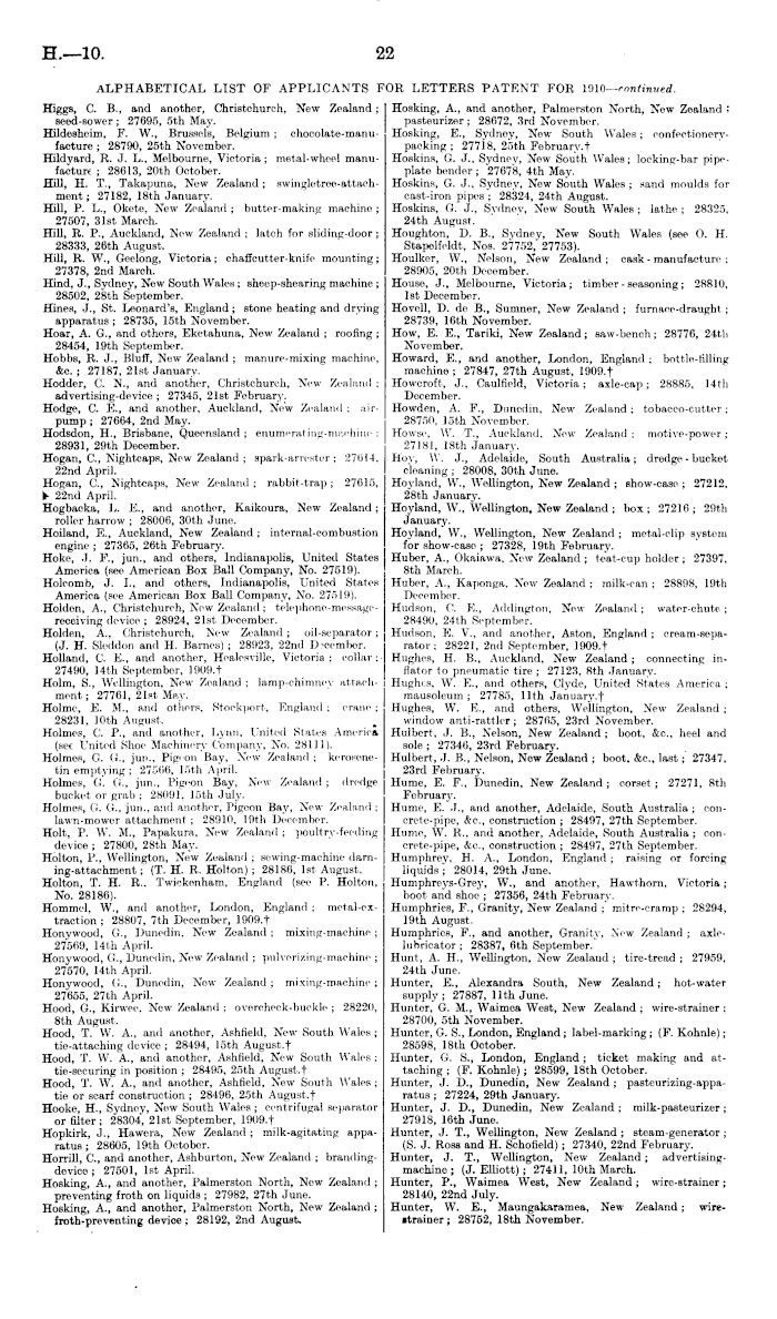 700px x 1189px - Papers Past | Parliamentary Papers | Appendix to the Journals of the House  of Representatives | 1911 Session I | PATENTS, DESIGNS, AND TRADE MARKS.  TWENTY-SECOND...