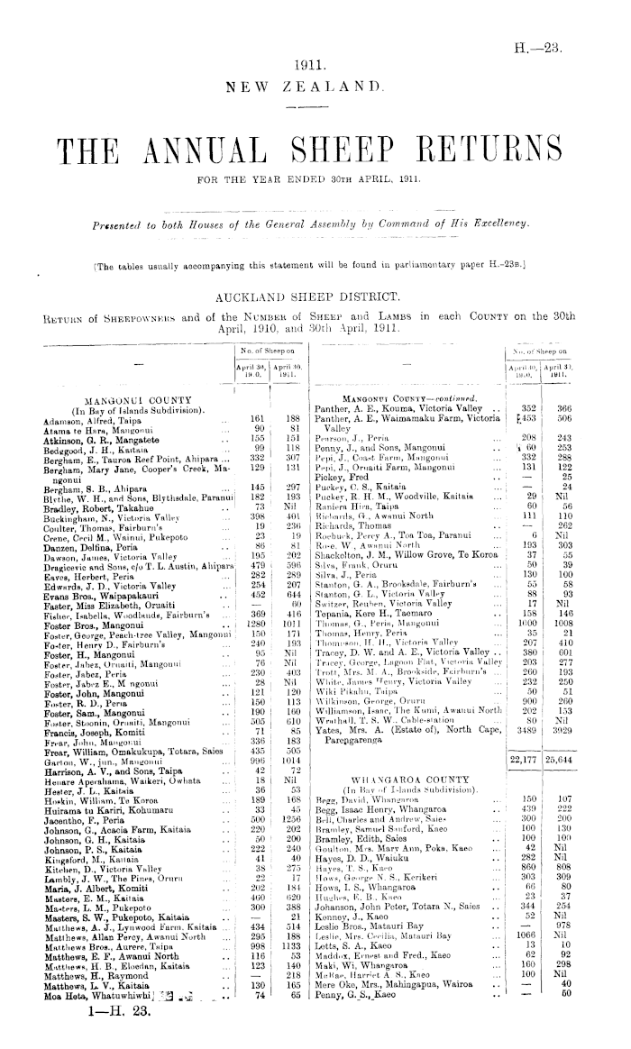 Papers Past Parliamentary Papers Appendix to the Journals of