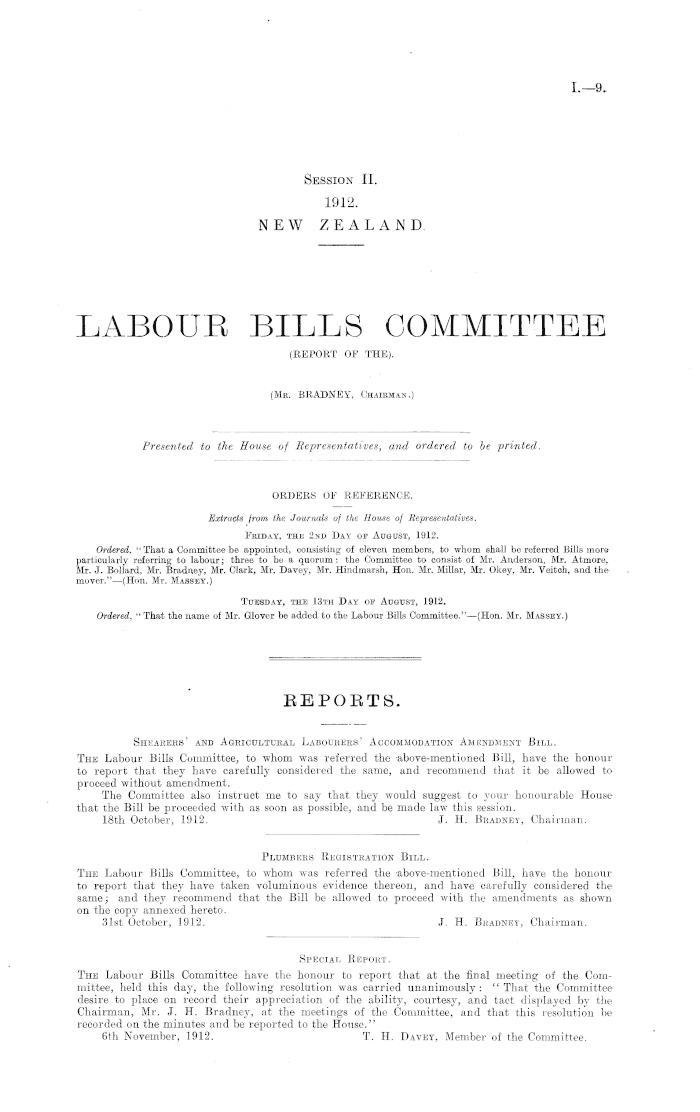 Papers Past, Parliamentary Papers, Appendix to the Journals of the House  of Representatives, 1912 Session II