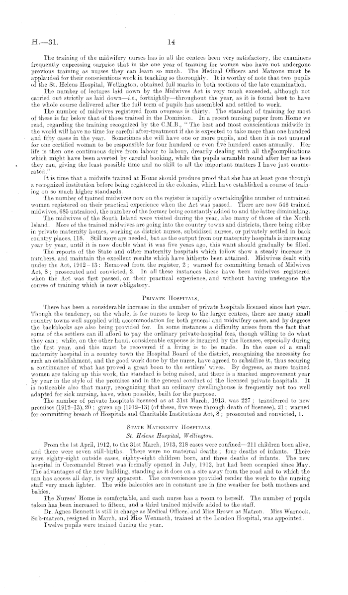 Papers Past, Parliamentary Papers, Appendix to the Journals of the House  of Representatives, 1913 Session I