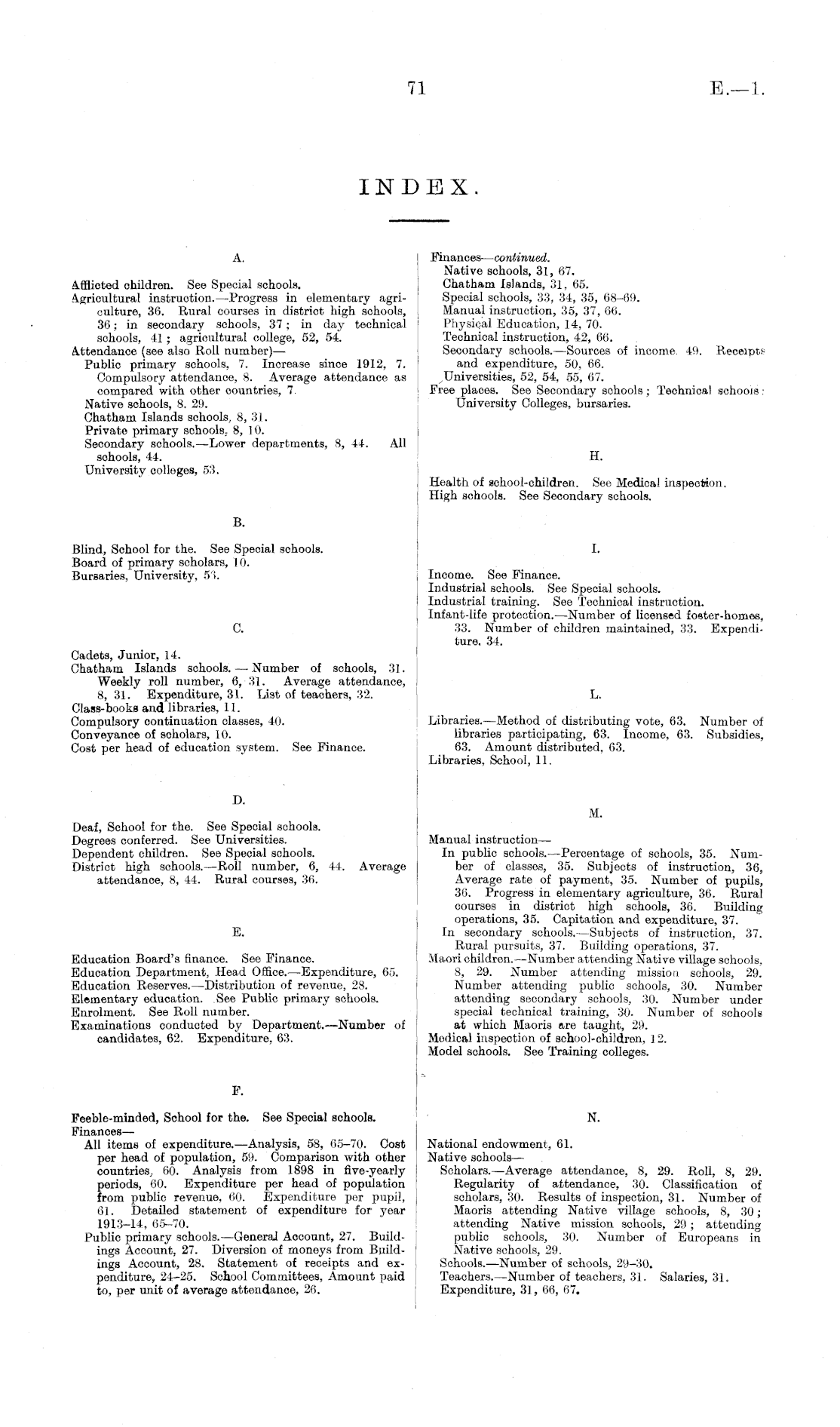 Papers Past, Parliamentary Papers, Appendix to the Journals of the House  of Representatives, 1914 Session I