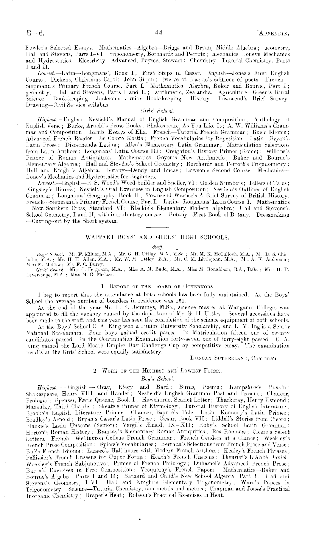 Papers Past, Parliamentary Papers, Appendix to the Journals of the House  of Representatives, 1914 Session I