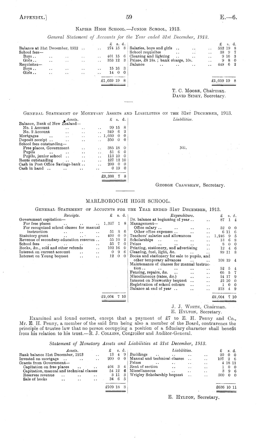 Papers Past, Parliamentary Papers, Appendix to the Journals of the House  of Representatives, 1914 Session I