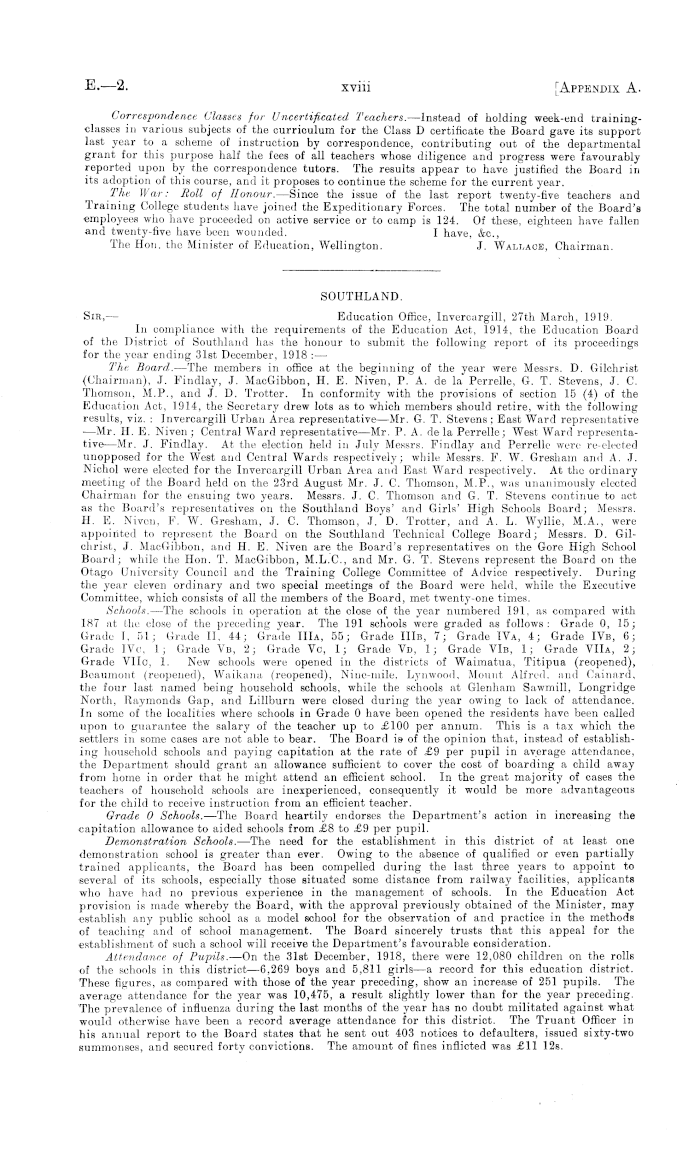 Papers Past Parliamentary Papers Appendix To The Journals Of The House Of Representatives 1919 Session I Education Primary Education In Continuation Of