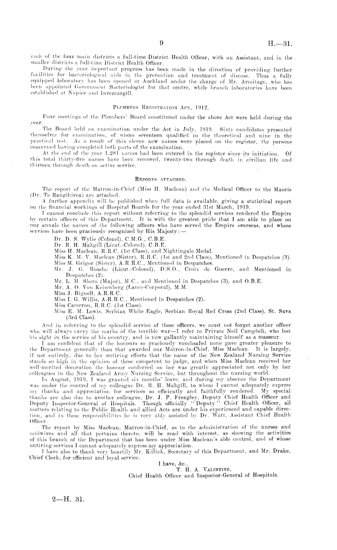 Papers Past | Parliamentary Papers | Appendix to the Journals of the House  of Representatives | 1920 Session I | Page 9