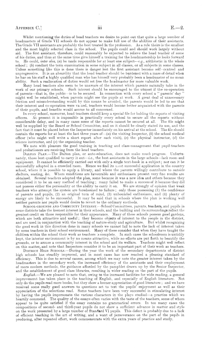 Papers Past Parliamentary Papers Appendix To The Journals Of The House Of Representatives 1924 Session I Education Primary Education In Continuation Of