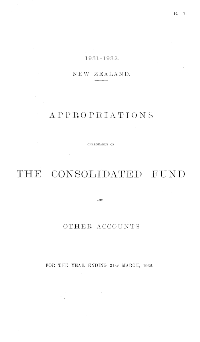 Papers Past, Parliamentary Papers, Appendix to the Journals of the House  of Representatives, 1931 Session I-II