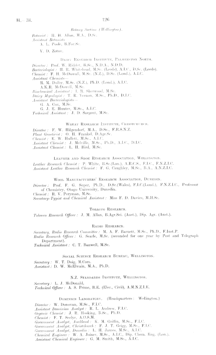 Papers Past Parliamentary Papers Appendix To The Journals Of The House Of Representatives 1938 Session I Department Of Scientific And Industrial Research