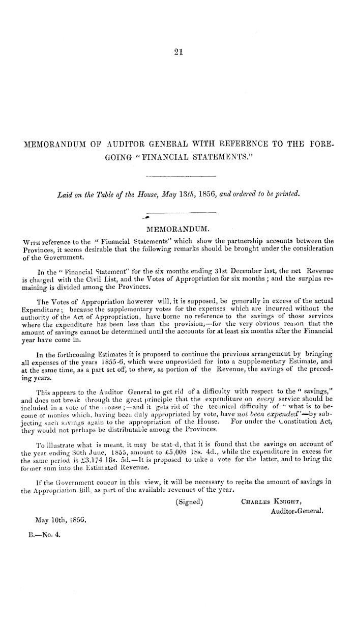 Papers Past Parliamentary Papers Votes And Proceedings Of The House Of Representatives 1856 Session I Financial Statements