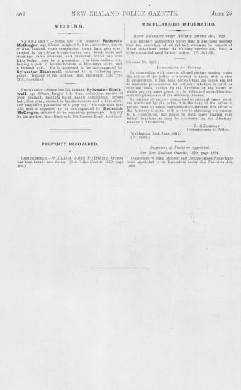 Issue page