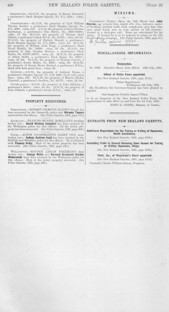 Issue page