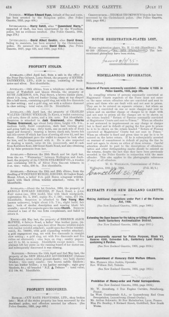 Issue page