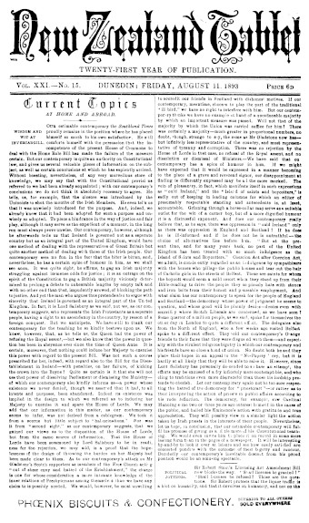 Issue page