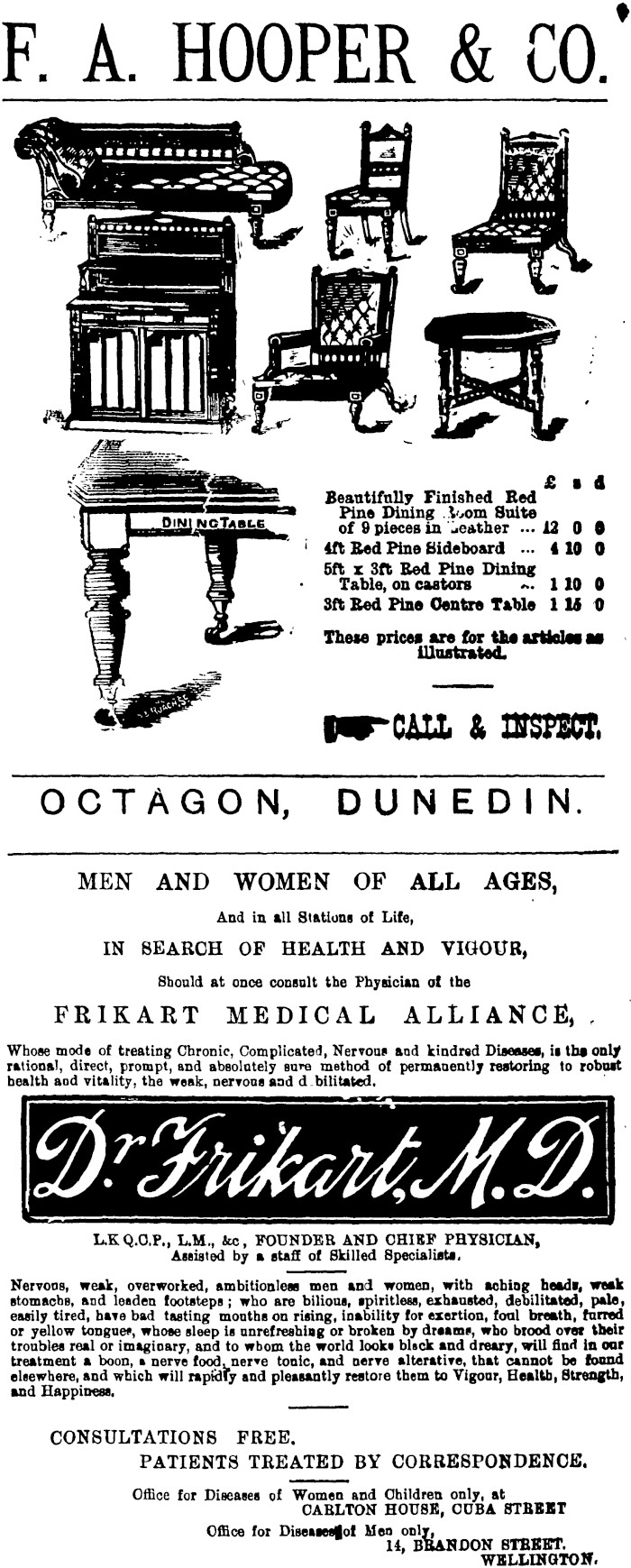 Papers Past Magazines And Journals New Zealand Tablet 22 December 13 Page 30 Advertisements Column 2