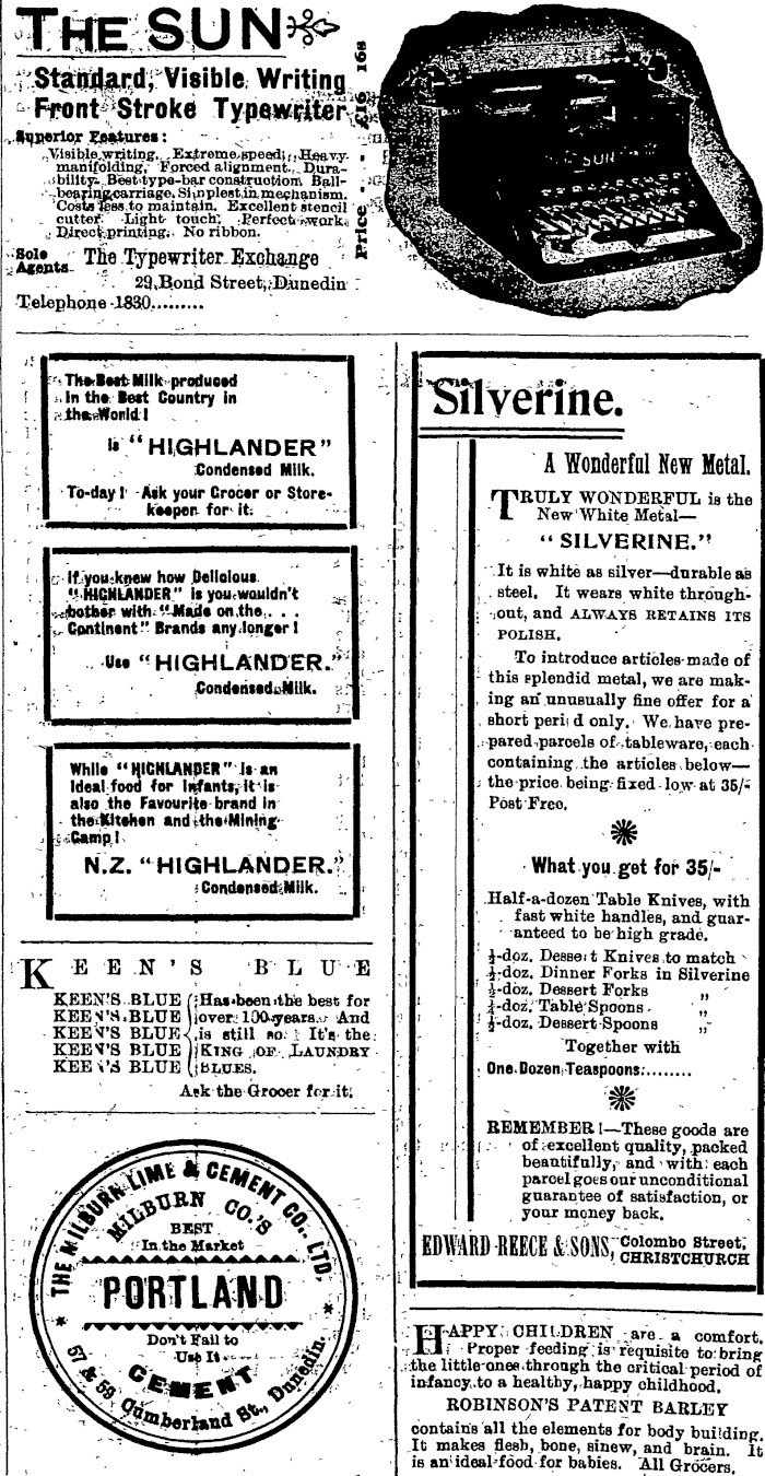 Papers Past Magazines And Journals New Zealand Tablet 28 February 1907 Page 18 Advertisements Column 2