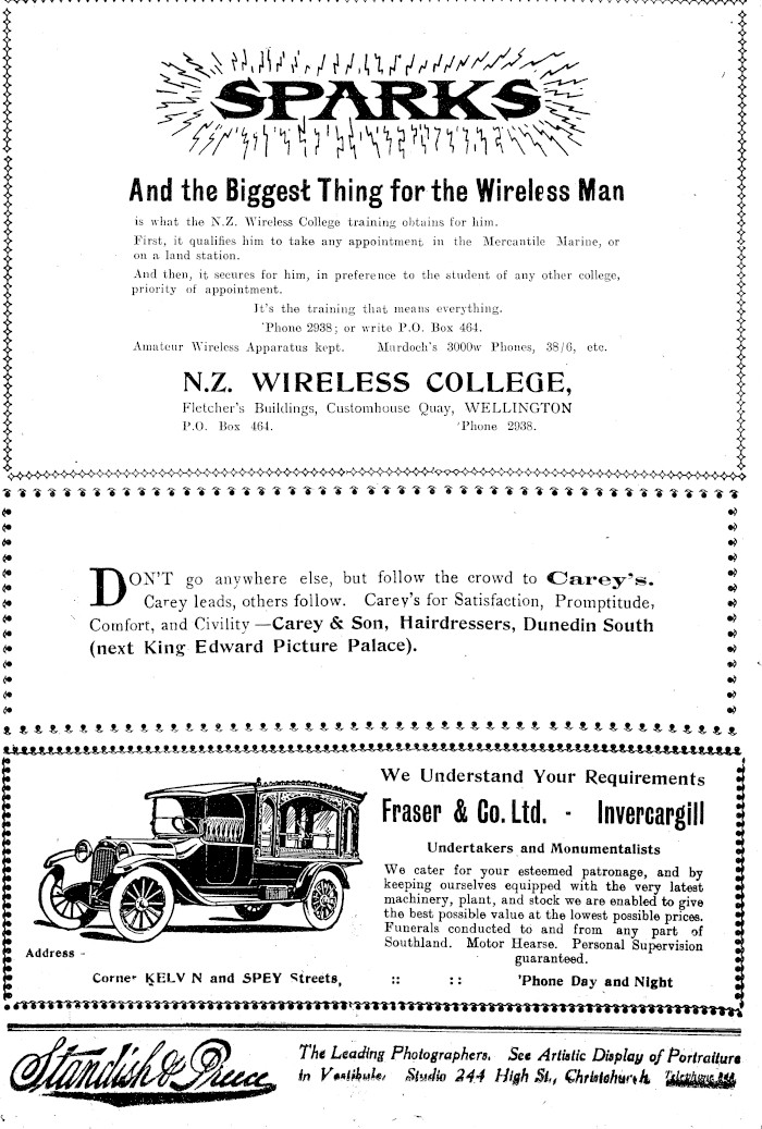 Papers Past Magazines And Journals New Zealand Tablet 11 January 1923 Page 42 Advertisement 1