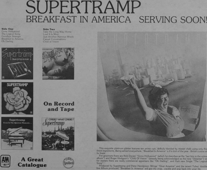 Supertramp - Breakfast In America (Rm) - VINYL