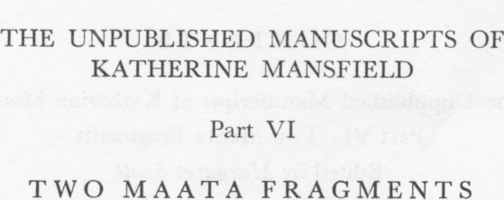 Download Papers Past Magazines And Journals Turnbull Library Record 1 May 1974 The Unpublished Manuscripts Of Katherine Mansfield