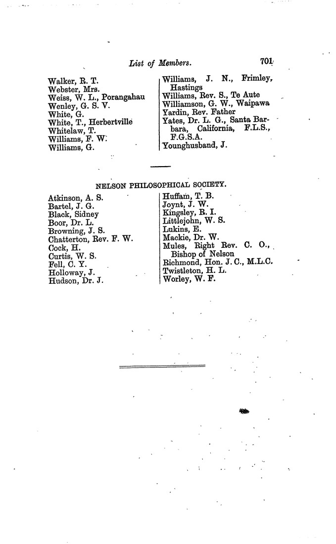 Papers Past Magazines And Journals Transactions And Proceedings Of The Royal Society Of New Zealand 13 Ordinary Members