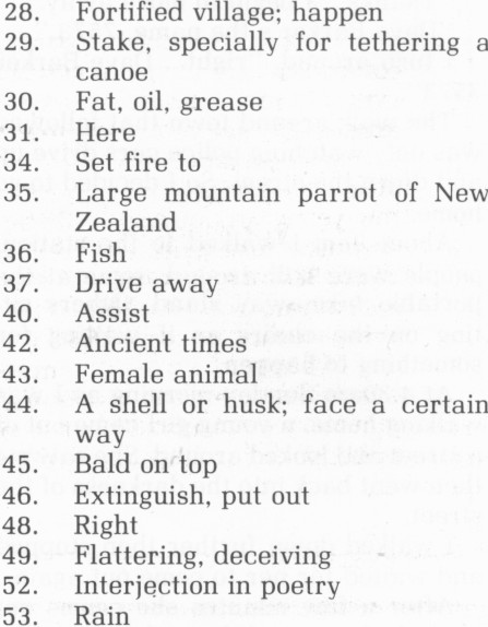 Papers Past Magazines And Journals Tu Tangata 1 March 19 Crossword Puzzle No 10