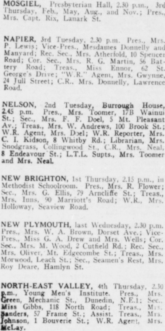 Papers Past Magazines And Journals White Ribbon 1 October 1946 Page 12 Advertisements Column 1