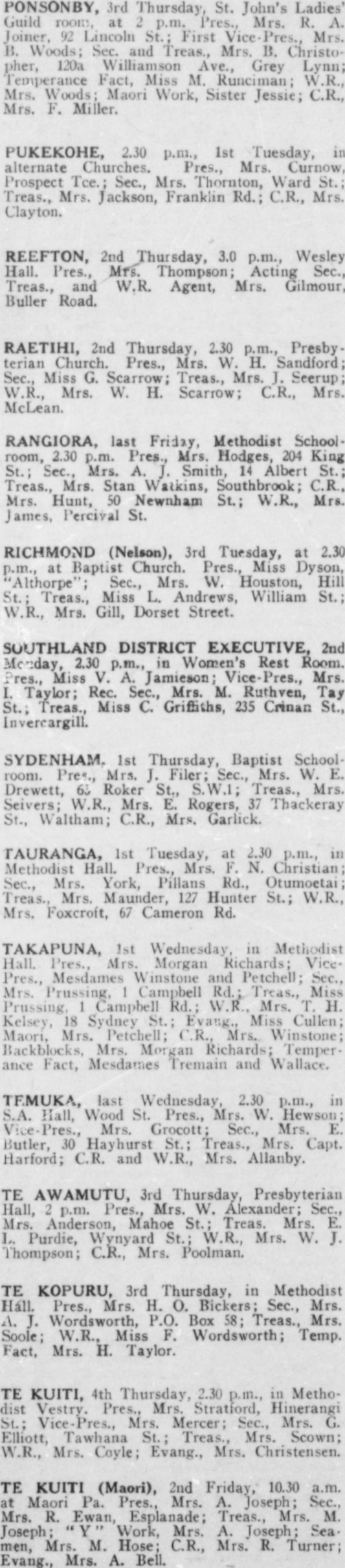 Papers Past Magazines And Journals White Ribbon 1 July 1949 Page 12 Advertisements Column 2