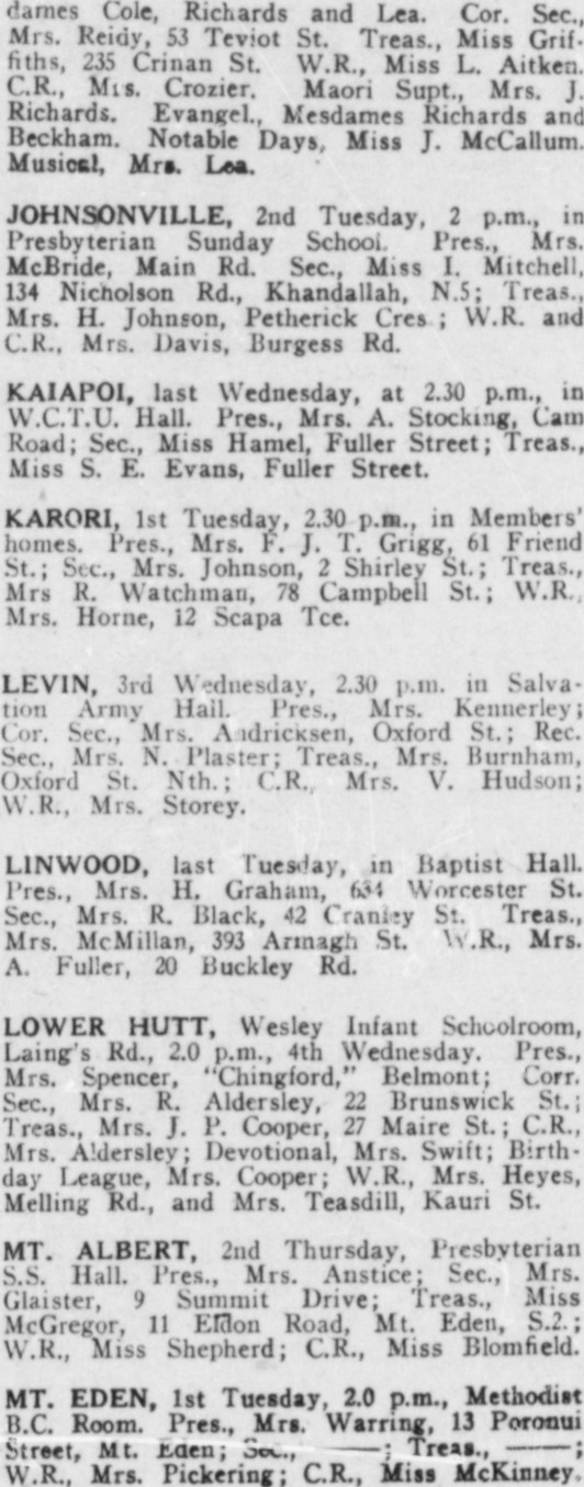 Papers Past Magazines And Journals White Ribbon 1 July 1950 Page 9 Advertisements Column 3